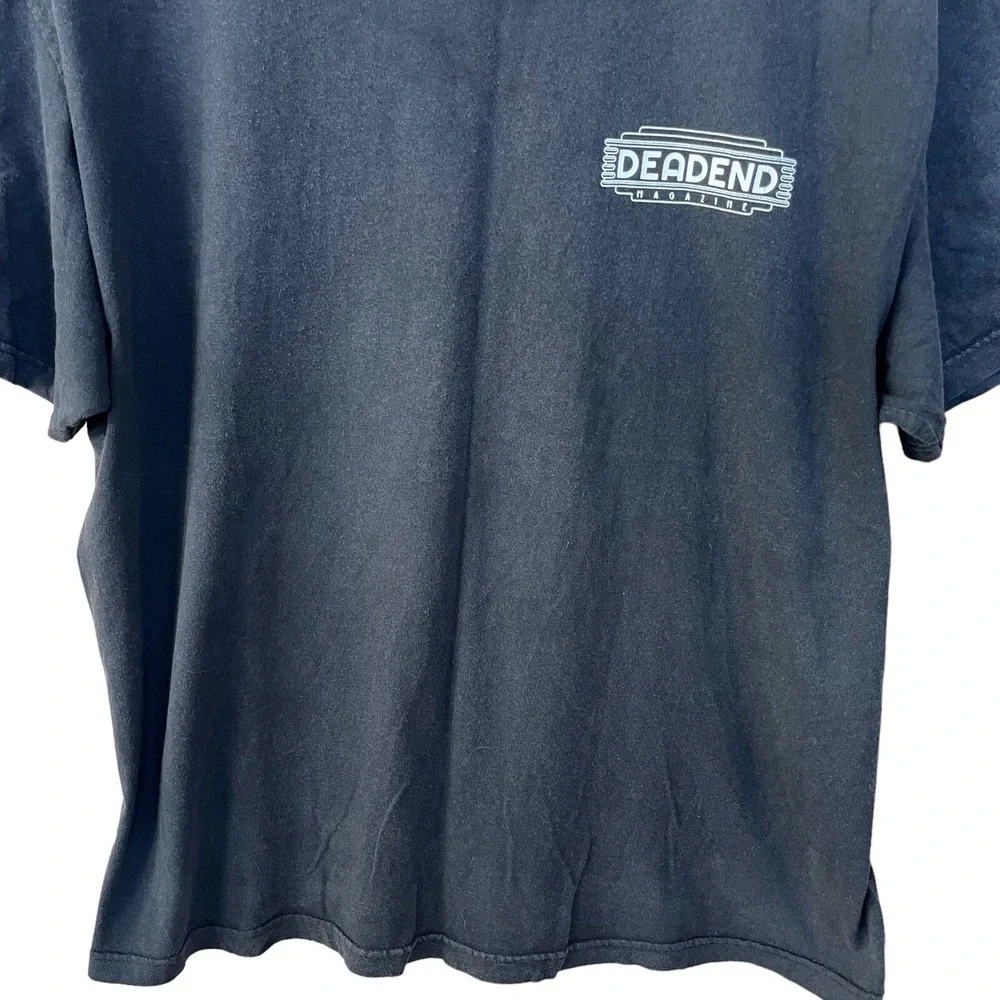 Deadend T Shirt Adult 2XL Black Official Cruising Gear Magazine Auto Graphic Tee